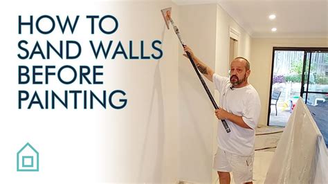 do you sand walls before painting